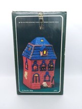 Vintage Pacific Rim Ceramic  Halloween Haunted House Multicolor Lighted 7095 - £19.77 GBP