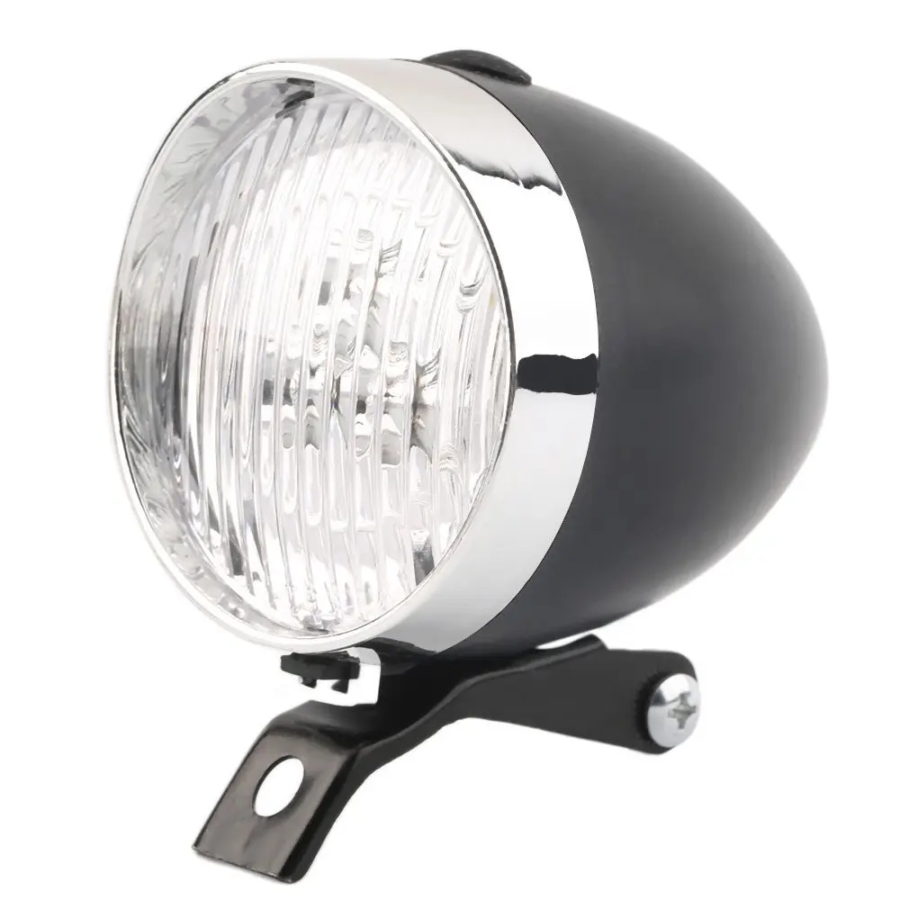 3 LED Vintage Ultra Bright Flashlight Light Lamp Bicycle Headlight Bike Front - £8.79 GBP