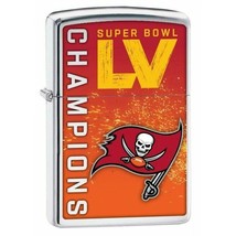 Zippo Lighter: Super Bowl LV, Tampa Bay Buccaneers - High Polish Chrome - $450.47 MXN