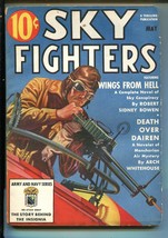 Sky Fighters 5/1939-AIR War PULP-THRILLS-ARMY-NAVY-INSIGNIA-COOL COVER-fn - £128.18 GBP