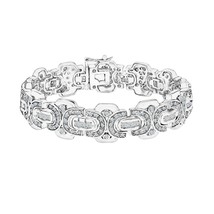 7.5Ct Piccolo Brillante Taglio Moissanite da Uomo Link Bracciale 14K Oro... - $1,195.54 CAD