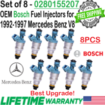 OEM Bosch 8Pcs Best Upgrade Fuel Injectors for 1993 Mercedes-Benz 500SL 5.0L V8 - £162.54 GBP