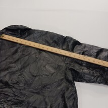 Italian Stone Design Men's Black Navarre Genuine Leather Full Zip Jacket Size XL image 10