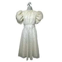 anne louise boutique Safia Puff Sleeve Boho Cottagecore Dress Size 10 - £62.94 GBP