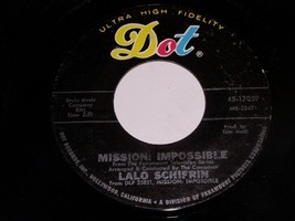 Lalo Schifrin Mission Impossible 45 RPM Vintage Dot Label - £9.58 GBP