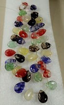 Lot of 45 beads teardrop pear shape cut Multicolor Quartz stone 20x15mm - £115.45 GBP