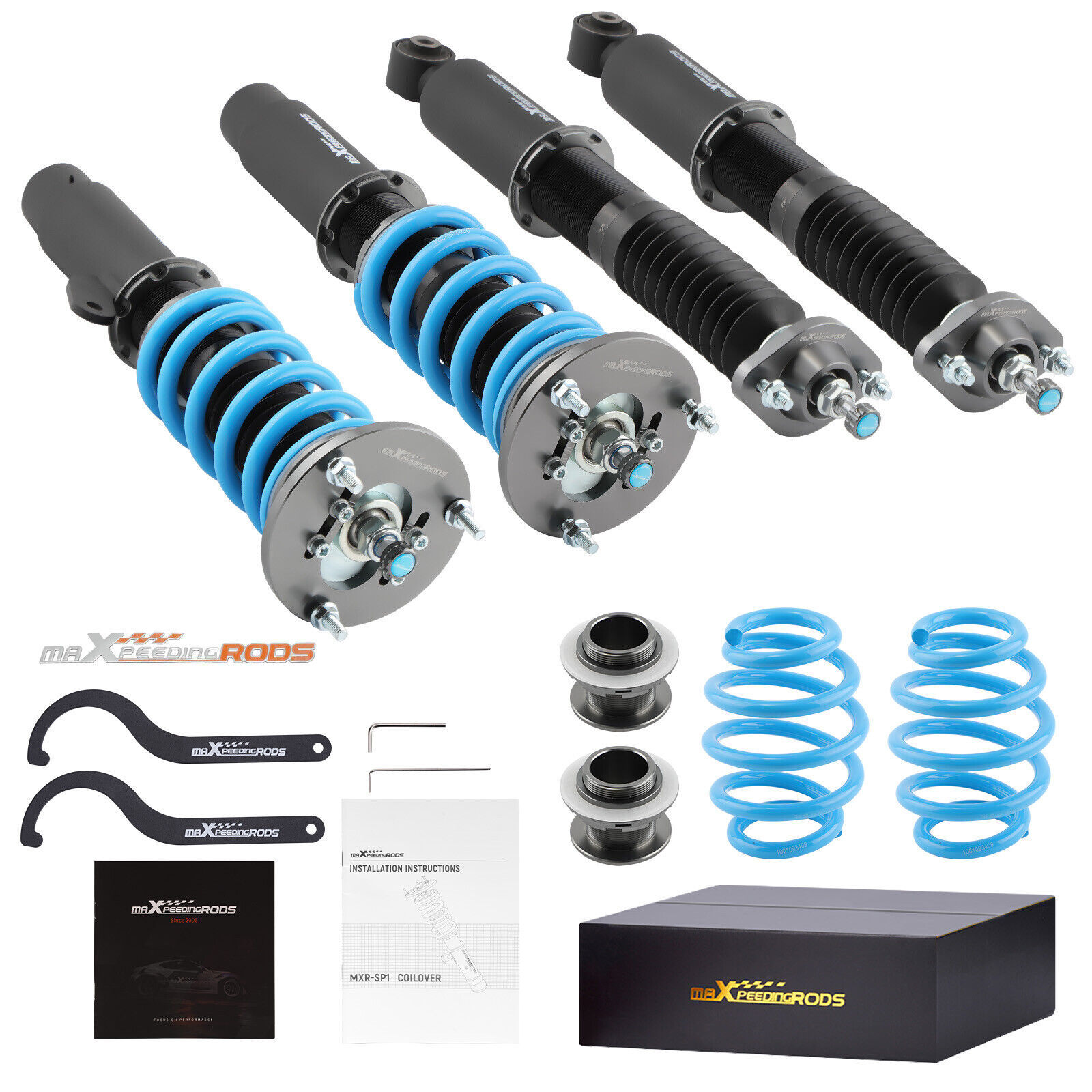 Maxpeedingrods COT6 Coilover Suspension Kit For BMW E46 RWD 323 325 328 320 RWD - $395.01