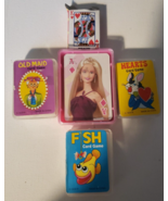 Mini Decks Of Cards 5 Sets - Barbie (2006), Hearts, Fish, Old Maid. &amp; re... - £7.42 GBP
