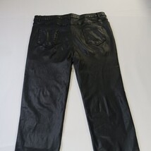AA Apperloth Women's Faux Leather Pants Skinny Black Pants Size XL (32×28.5) image 13