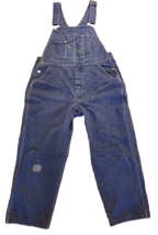 Key Imperial Bib Overalls Mens 40W 30L Distressed Blue Baggy Carpenter F... - £26.16 GBP