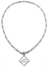 Trukfit new pendant necklace 61cm figaro style chain width 5mm - £12.86 GBP