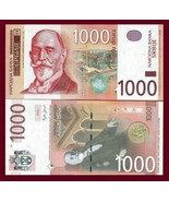 Serbia Banknote 1000 Dinara Dinar Dinars, UNC, 2011 - $22.07