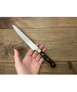 Vtg Utility Knife 6” Hi Carbon Steel Blade Royal Sealy Full Tang Brass &amp;... - €43,08 EUR