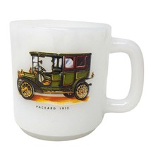 Vintage Milk Glass Packard 1910 Car Mug Antique Classic 30 Model UC Tour... - $9.99