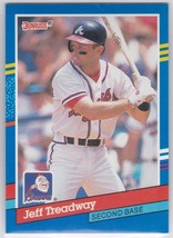 M) 1991 Donruss Baseball Trading Card - Jeff Treadway #117 - £1.54 GBP