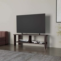 Stained Walnut TV Stand with Open Storage - Media Console - $132.99