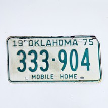 1975 United States Oklahoma Base Mobile Home License Plate 333-904 - $12.28 CAD