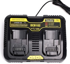Lilocaja Replacement For Dewalt Dual Charger Dcb102 Dcb102Bp 3A Fast Charger - £37.11 GBP
