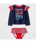 Cat &amp; Jack™ ~ Infant 12 Months ~ &quot;Oh Say Can You Sea&quot; ~ Rash Guard Swimsuit - $14.96