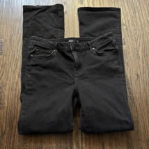 Simply Vera Vera Wang Bootcut Jeans Women&#39;s 12L Long Black Stretch Denim - £11.79 GBP