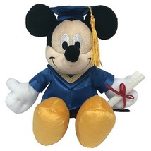 Disney Original Mickey Mouse 6&quot; Mini Graduation Plush Doll in Blue Cap and Gown - £13.44 GBP