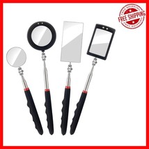 Adjustable 4-Piece Telescoping Mirror Set with LED Light for Precise Ins... - $494.96 MXN