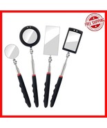 Adjustable 4-Piece Telescoping Mirror Set with LED Light for Precise Ins... - $501.85 MXN