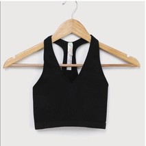 Med Free People Movement Free Throw Crop Bra Top Black BNWTS - $19.79