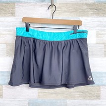 Gerry Sport Swim Skirt Skirtini Gray Blue Pocket Skort Modest Womens Large - $16.82