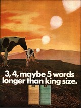 1968 Benson &amp; Hedges CigaretteVintage Print Ad Indian with Horse Smoke Signals - £19.16 GBP