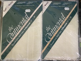 CraftWorld The Continental 15 Ct Cross Stitch Fabric 2 Pkgs of 2 Placemats Ivory - £6.29 GBP