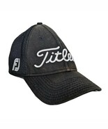 Titleist Black FJ Pro V1 Golf Medium/Large Hat Footjoy Bar Logo - $21.70 CAD