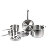 Vollrath - 3822 - Deluxe 7 Pc Optio™ Stainless Steel Cookware SetBLACK F... - $68.59