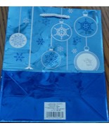 Cute Ornament Pattern Mini Gift Bag - Mettalic Blue Background - BRAND NEW - $4.94
