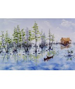 17x11 3/4 Giclee Print Signed, Spanish Moss Okefenokee Swamp Georgia - $40.62 CAD
