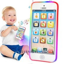 Educational Phone Music Learning Toy Play Fruits Ringtone Lighting For Baby Kids - £22.72 GBP