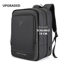 40L Large Capacity Mens Expandable Backpacks USB Charging Male 17 inch L... - $140.37