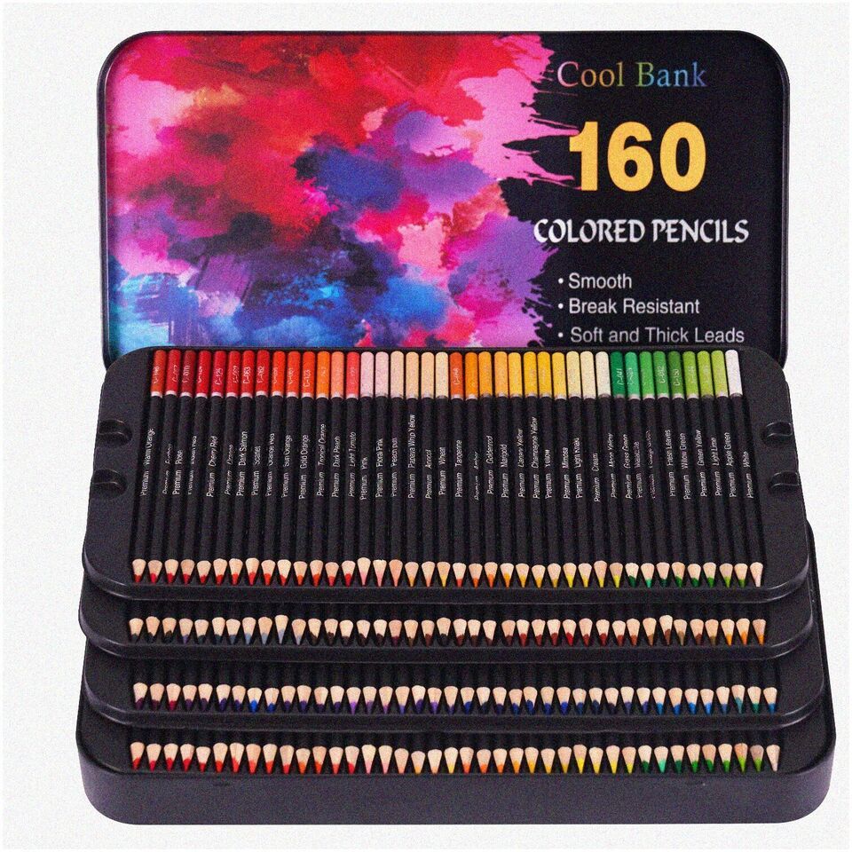 Vibrant Artistry: 160 Professional Colored Pencils Set for