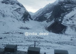 Digital Image Picture Photo Pic Sissu Valley India snow mountains clouds... - $0.99