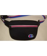 Champion Waist Bag Black Fanny Pack Logo Adjustable Wide Strap  - $12.86