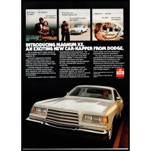 1978 Dodge Magnum XE 2 Door Hardtop Vintage Print Ad Casino Roulette Wall Art - £8.20 GBP