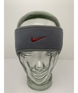 Nike Swoosh Fleece Headband Gray, Red Accents Ear Warmer Unisex One Size - $365.13 MXN