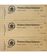 1920 Federal Trust Checks Lot of 3 City Hotel Waterville Maine 643-645 F... - $562.22 MXN