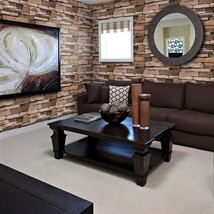 Stone Vinyl Wallpaper Peel And Stick, 3D Brick Wallpaper, And Faux Brick Wall - $30.95