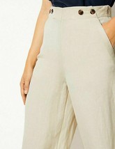 Ladies/Women Ex M&amp;S Peruna Flax With Linen Wide Leg Trousers Size 18 Regular - £35.39 GBP