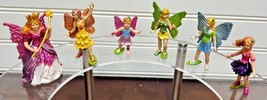 Lot 6 Safari Ltd Fairy Figures Toys Rose the Queen Jasmine Iris Buttercu... - £15.95 GBP