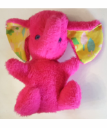 Commonwealth Toy Co Musical Pink Elephant Plush 11&quot; VINTAGE 1970s Stuffe... - $54.28 CAD