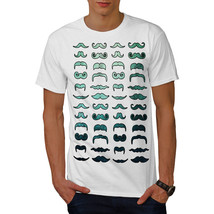 Wellcoda Mustache Stylish Fashion Mens T-shirt, Hair Graphic Design Printed Tee - £14.92 GBP+
