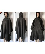 DKNY Hooded Draped Cape Coat Donna Karan Women&#39;s B3650029K, Grey, M/L MS... - £69.91 GBP