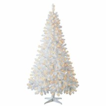 6.5FT. PRE-LIT MADISON PINE ARTIFICIAL CHRISTMAS TREE HOLIDAY TIME 300 C... - £36.93 GBP